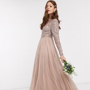 ASOS Maya long sleeved maxi dress